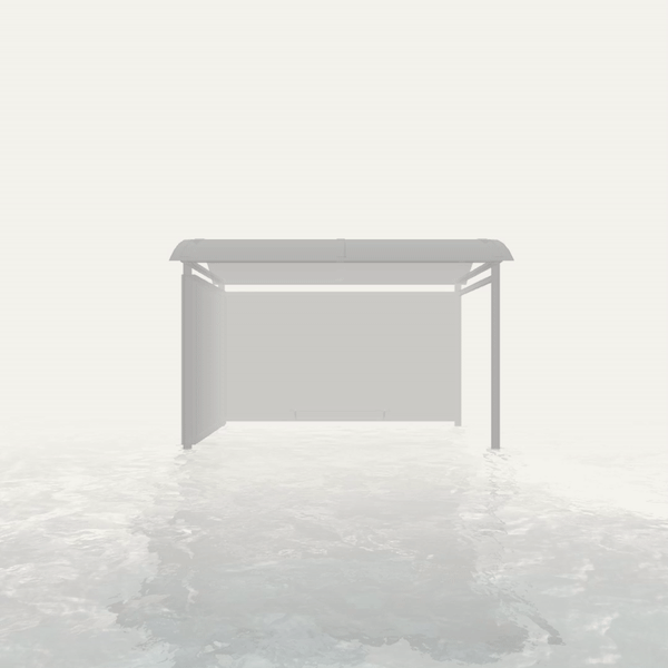 GIF - Image of a bus shelter standing in clear reflective flowing water GIF - Image of a bus shelter standing in clear reflective flowing water